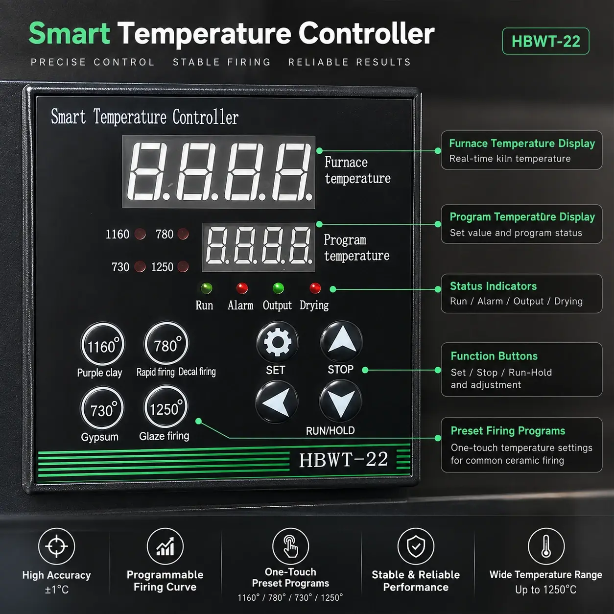 50L Programmable Electric Kiln specification 3