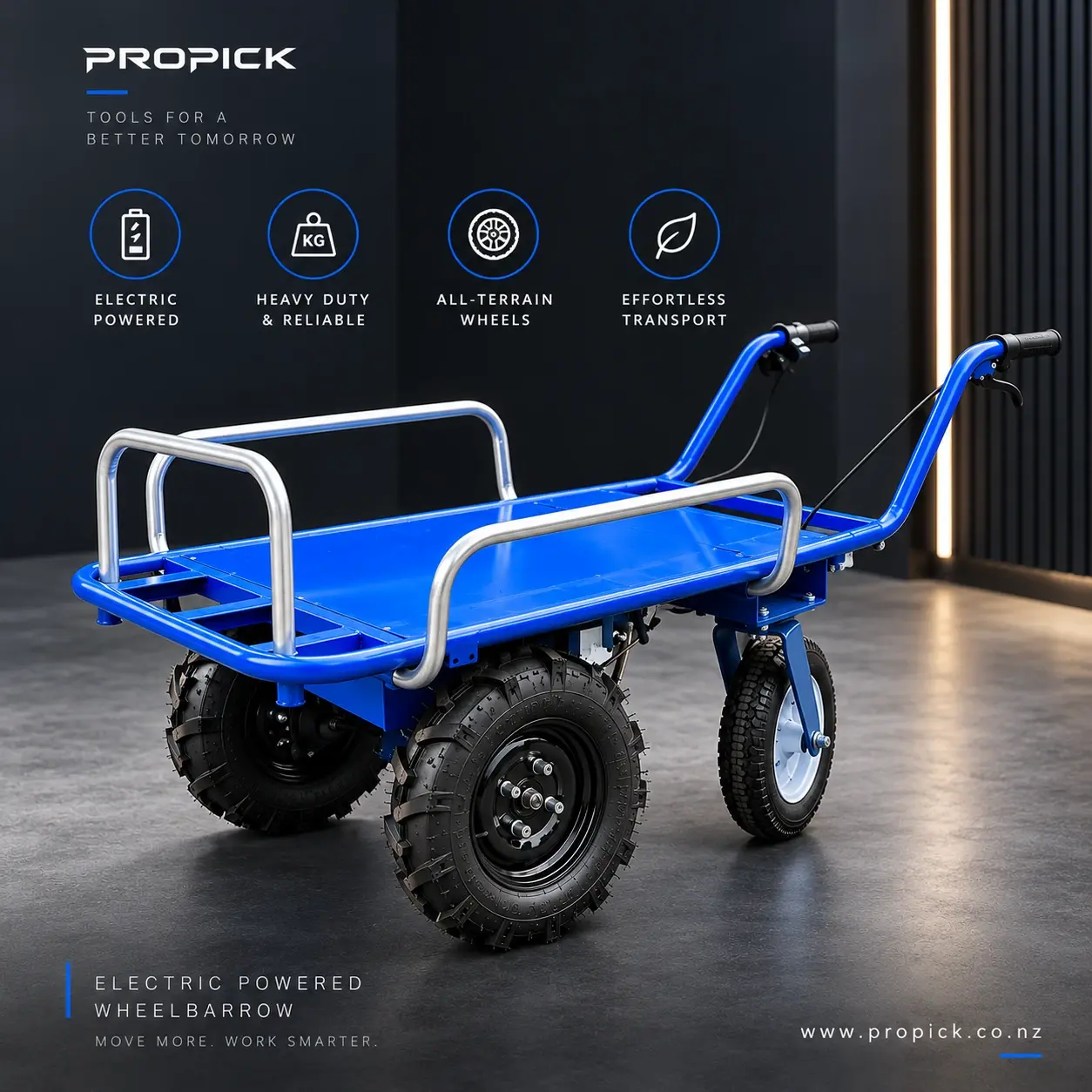 600kg Electric Wheelbarrow view 5