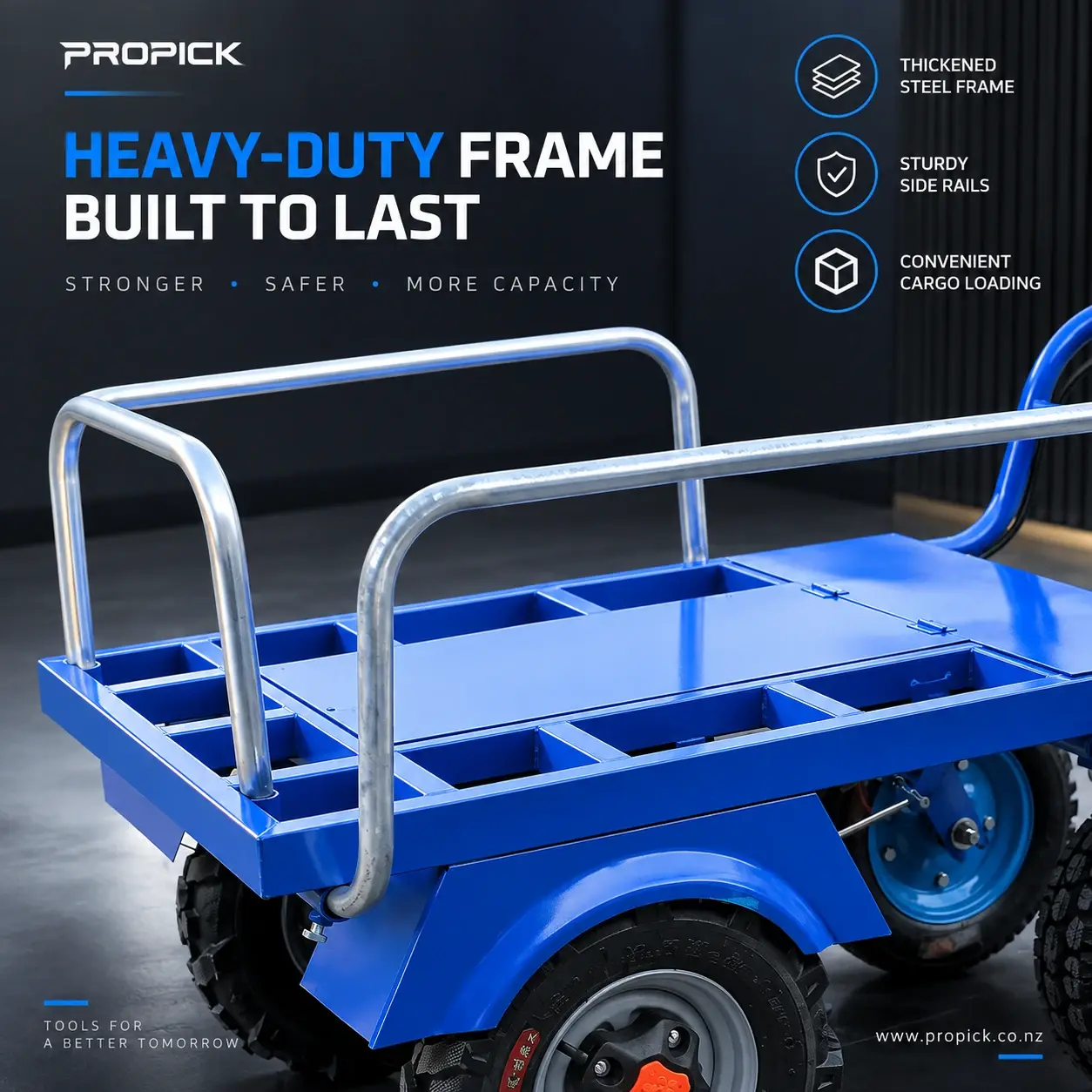 600kg Electric Wheelbarrow view 7