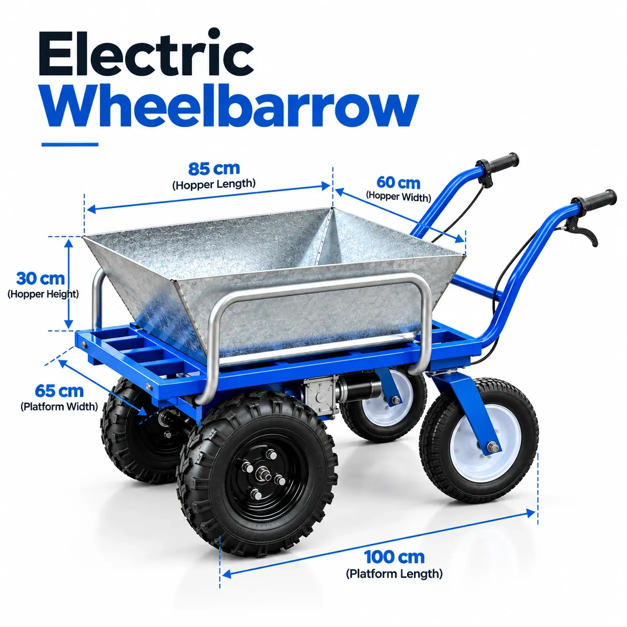 600kg Electric Wheelbarrow specification 1