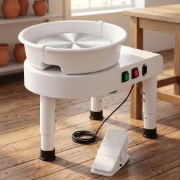 450W White Pottery Wheel view 3