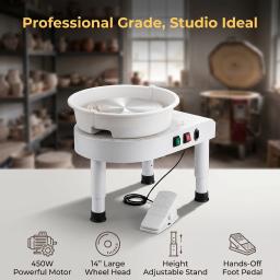 450W White Pottery Wheel view 9