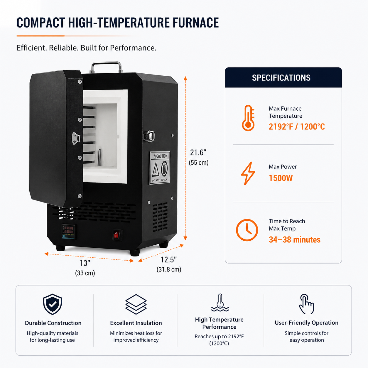 Small Electric Kiln specification 1