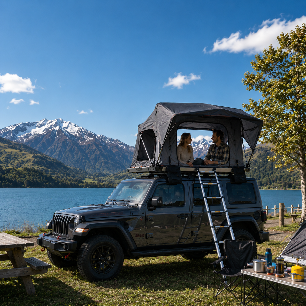 Soft-shell Rooftop Tent view 4