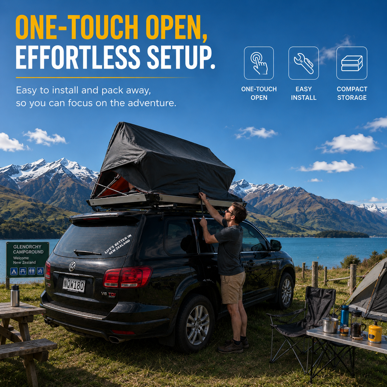Soft-shell Rooftop Tent view 5