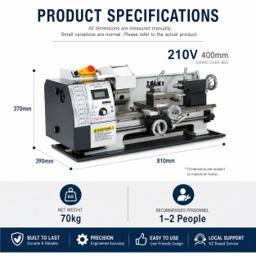 WM210V Lathe view 11