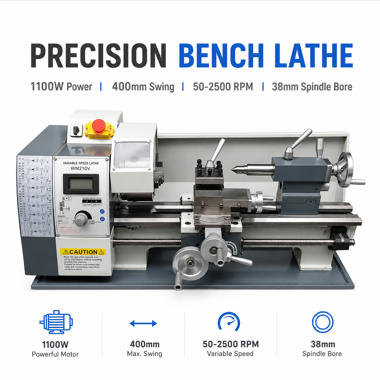 WM210V Lathe view 6